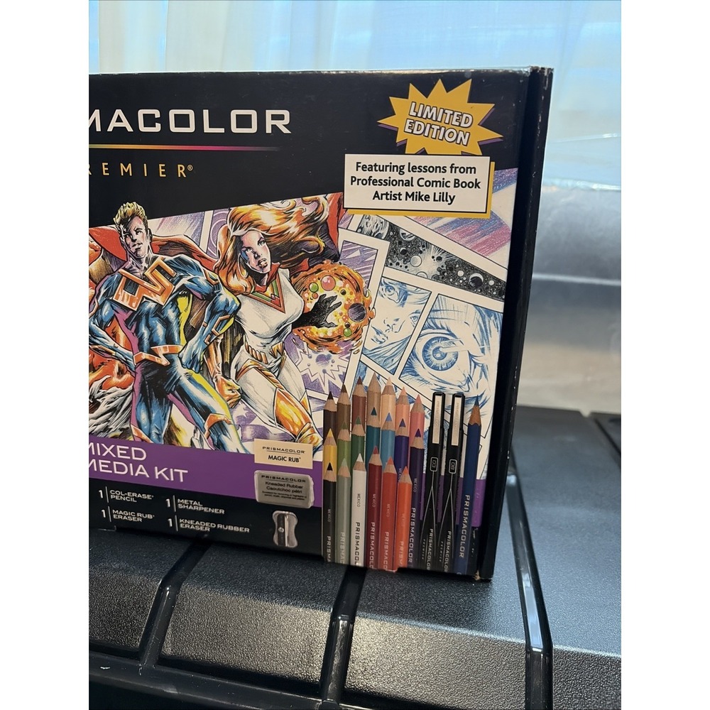New Sealed Limited Edition Mike Lilly Prismacolor Premier 26ct Mixed Media Kit - Picture 2 of 5